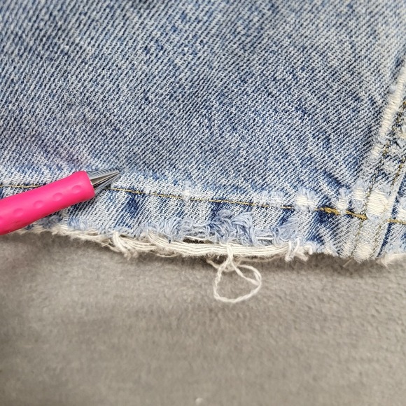 VINTAGE Anchor Blue Men Jeans 34X30 Light Denim Big Baggy Skater Grunge Y2K - Picture 8 of 16